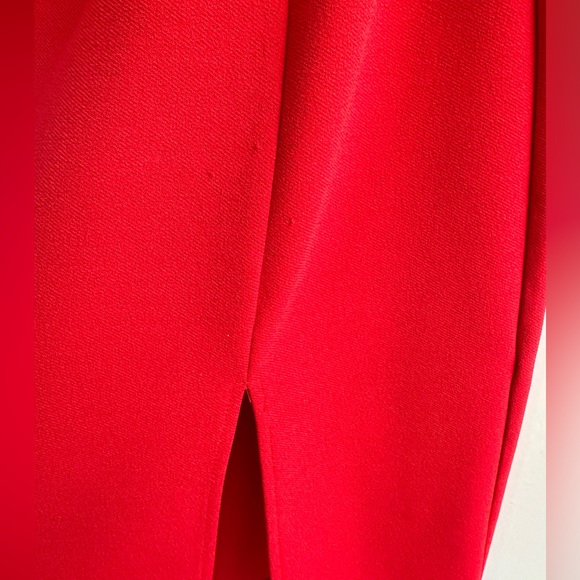 Red off the shoulder formal wedding event mini dress L - Picture 7 of 10